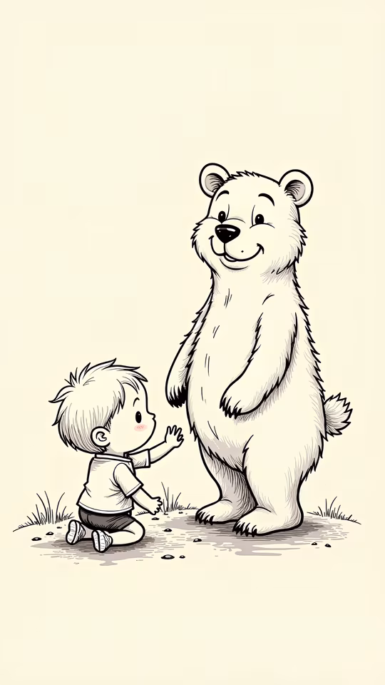 Friendly Bear Illustration