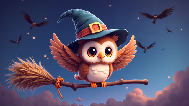 Halloween Owl Witch