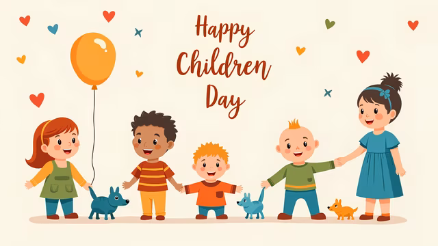 Happy Children Day Illustration