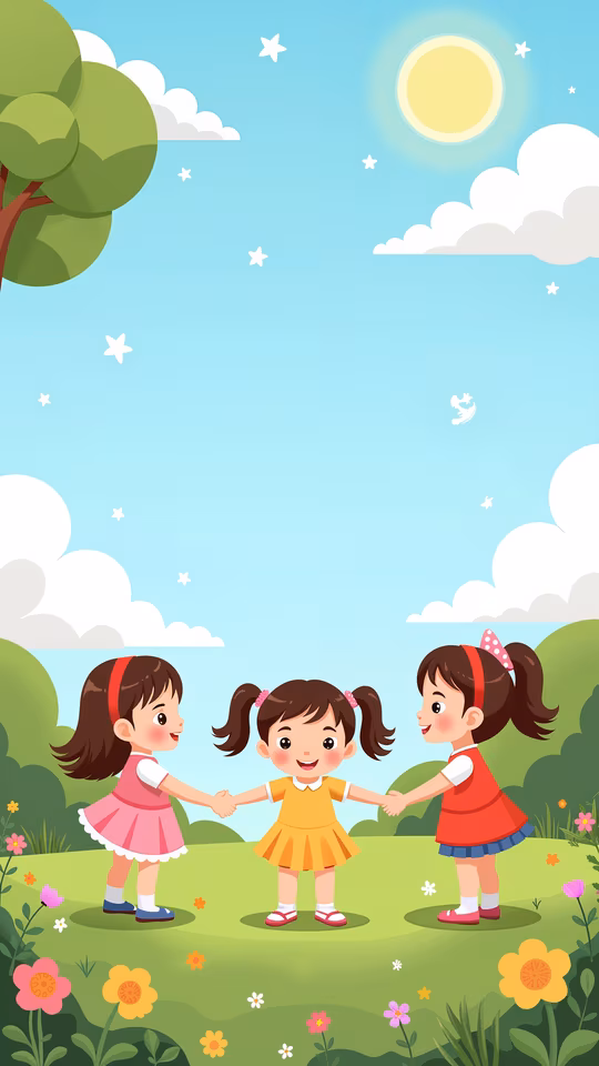 Happy Children Illustration