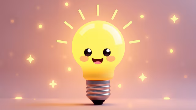 Happy Lightbulb Illustration