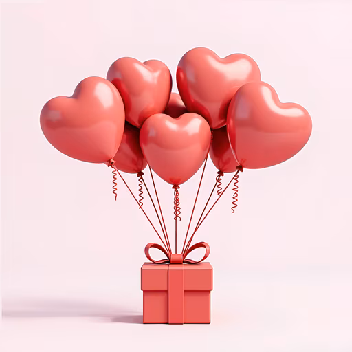 Heart Balloons Gift