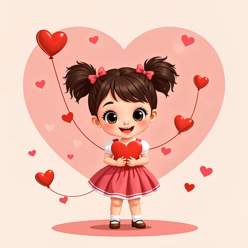 Heartfelt Valentine Illustration