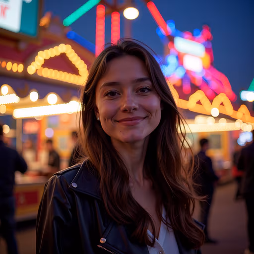 Nighttime Carnival Portrait
