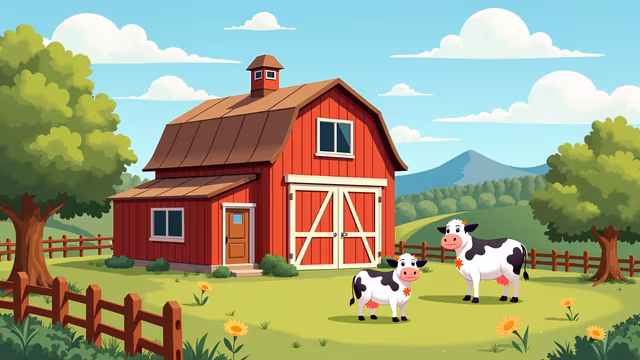 Red Barn Cartoon