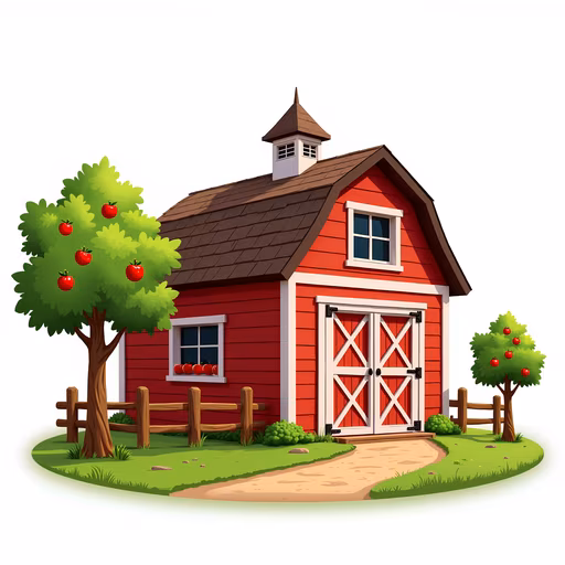 Red Barn Illustration