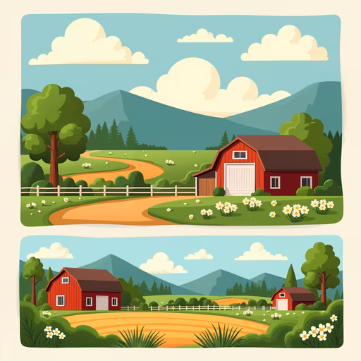 Rustic Barn Illustration