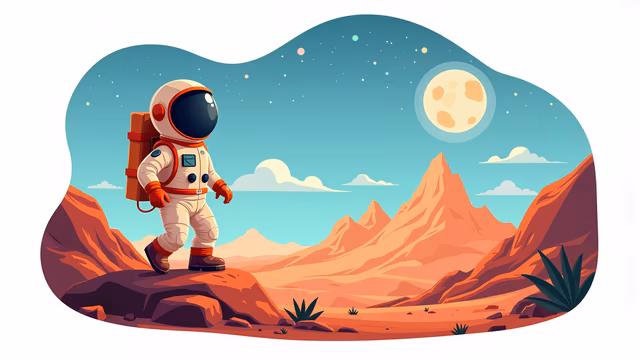 Space Explorer Illustration