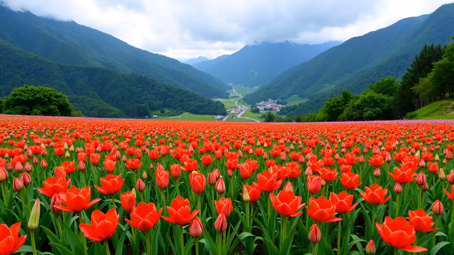 Tulip Field in Bloom