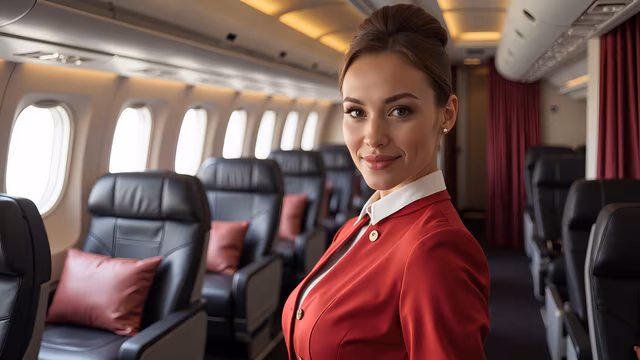 Airline Cabin Stewardess