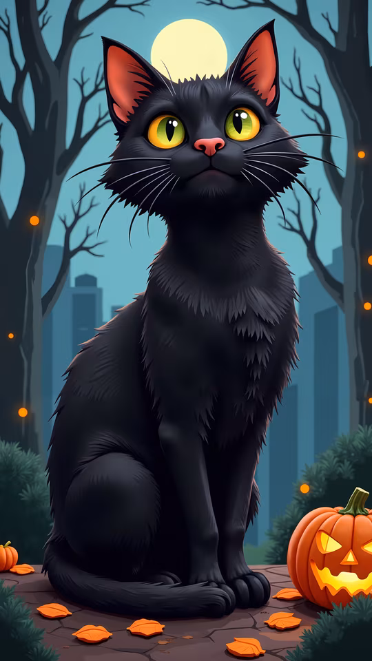 Black Cat Illustration