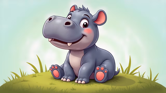 Cartoon Hippo