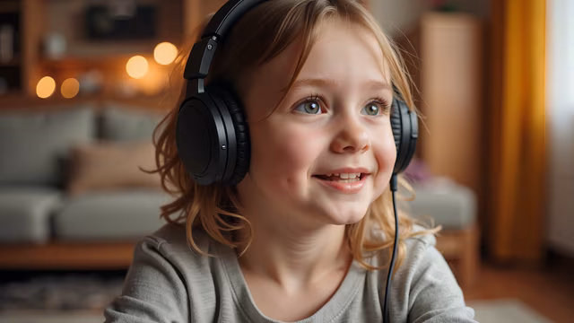 Child Listening to Music