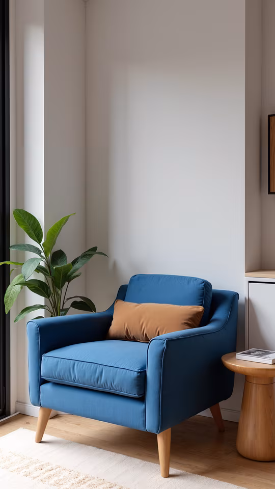Cozy Blue Armchair