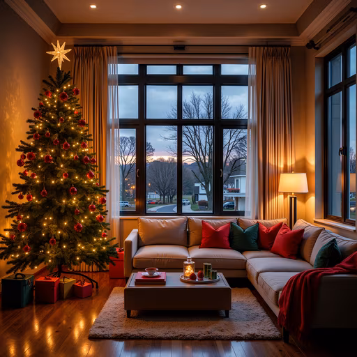 Cozy Christmas Living Room