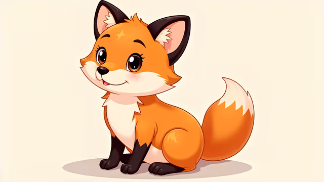Cute Cartoon Fox