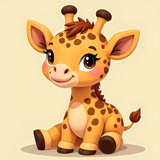 Cute Giraffe Illustration
