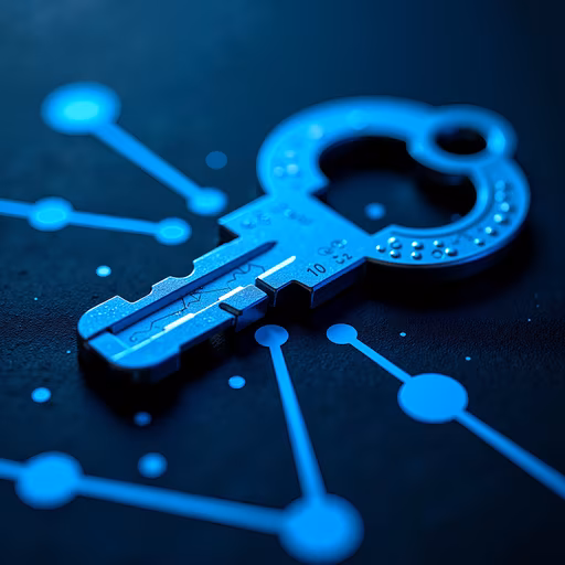 Cybersecurity Key Illustration