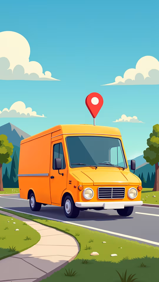 Delivery Van Illustration