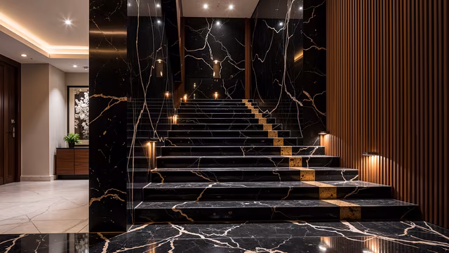 Elegant Marble Staircase