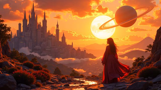 Enchanted Sunset Illustration