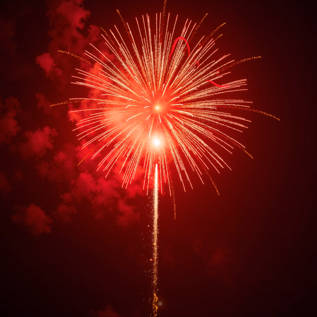 Epic fireworks display lighting up the night sky!