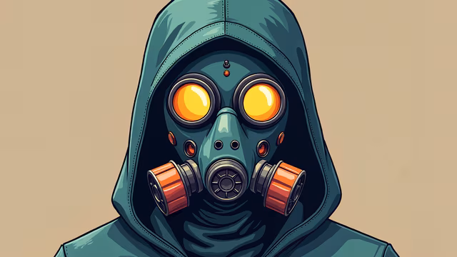 Gas Mask Illustration