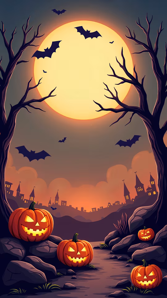 Halloween Night Illustration