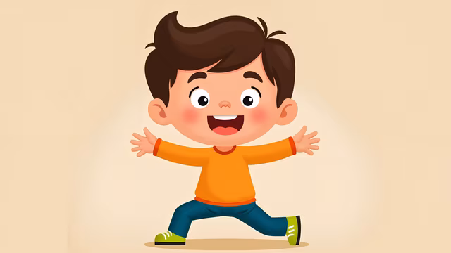 Happy Cartoon Boy