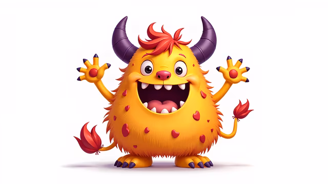 Happy Monster Illustration