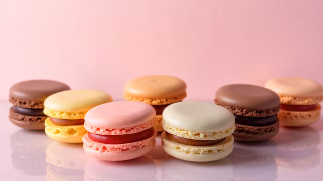 Macarons in Pastel Colors