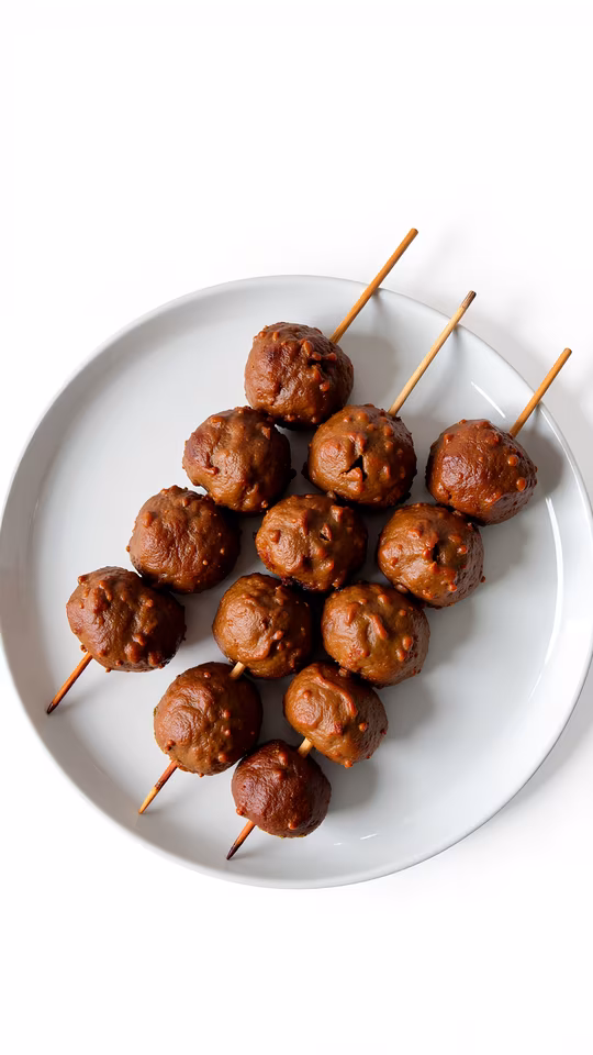 Meatballs on Skewers