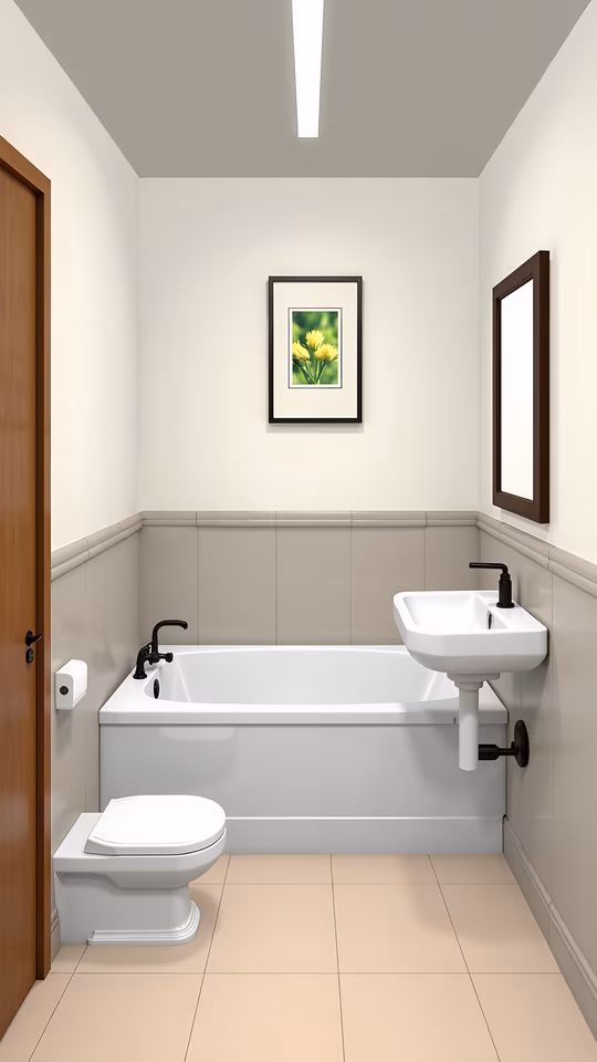 Minimalist Bathroom Illustration