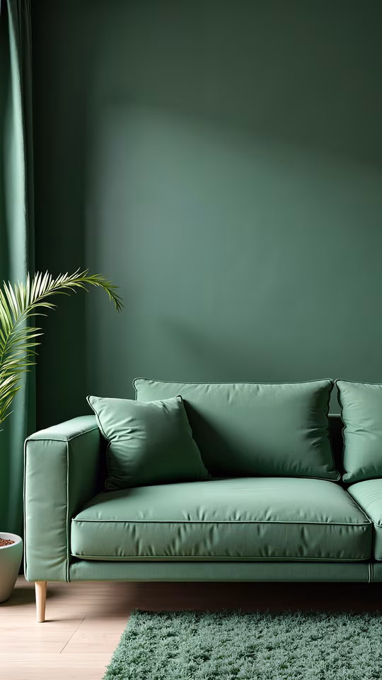 Modern Green Living Room