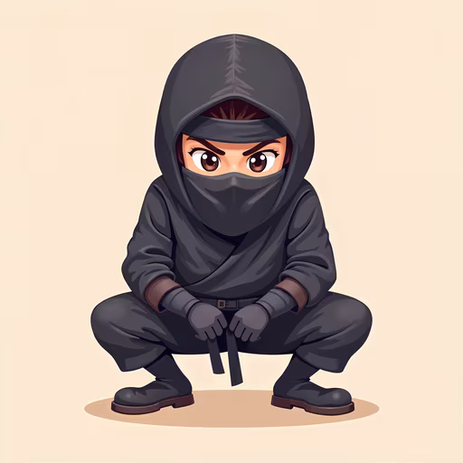 Ninja Warrior Illustration