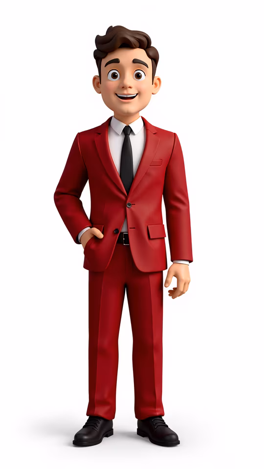 Red Suit Cartoon