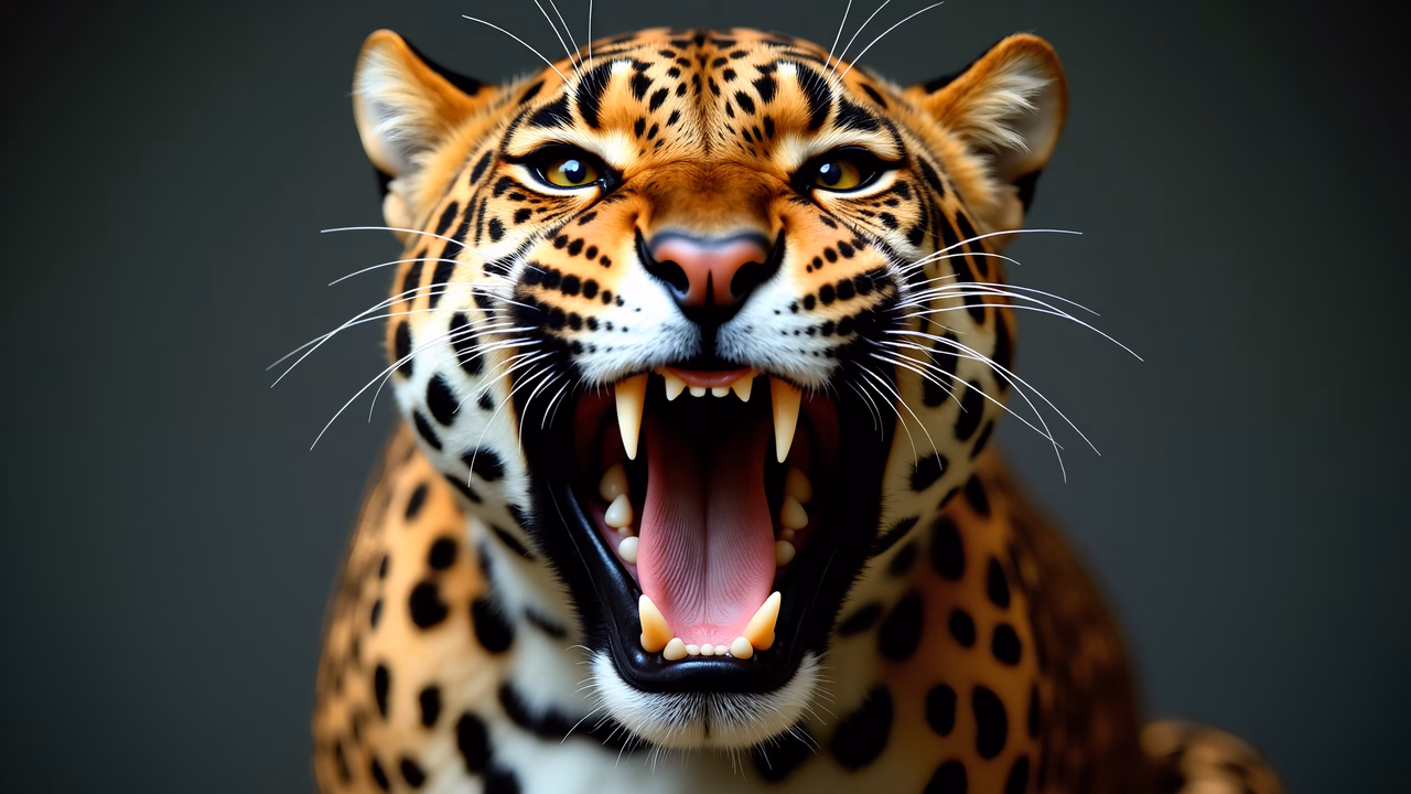A dynamic illustration of a roaring jaguar, showcasing its strength and wild beauty.