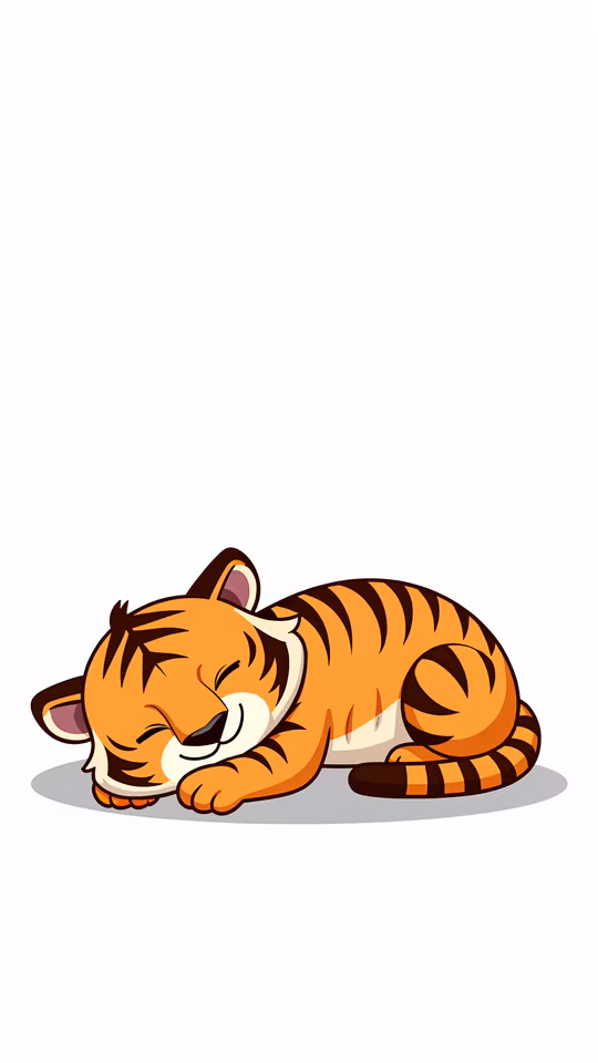 Sleeping Tiger Illustration