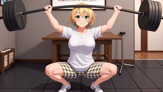 Weightlifting Anime Girl