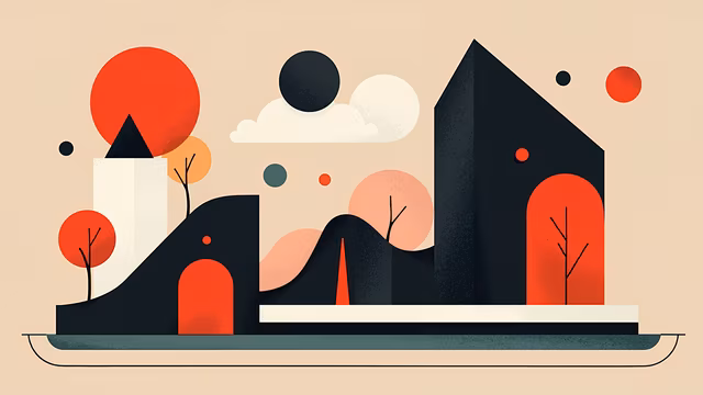 Abstract Landscape Illustration