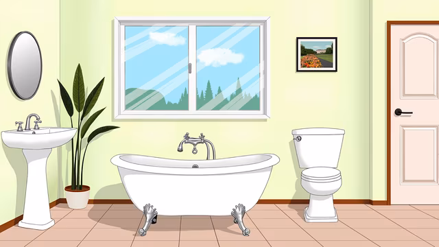 Bathroom Illustration