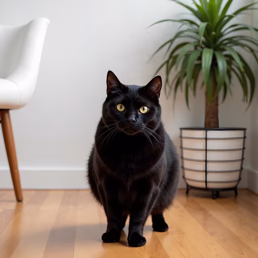 Black Cat Portrait