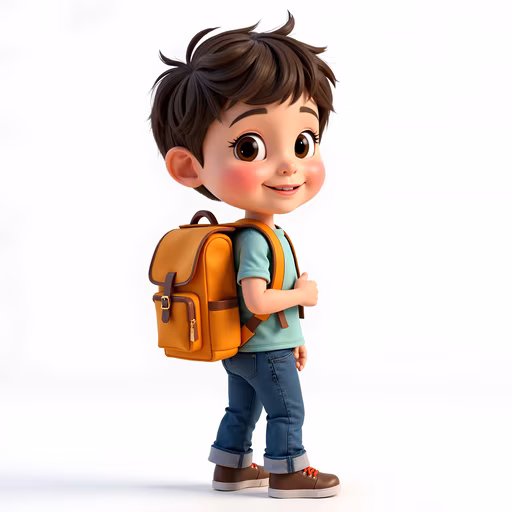 Boy with Backpack