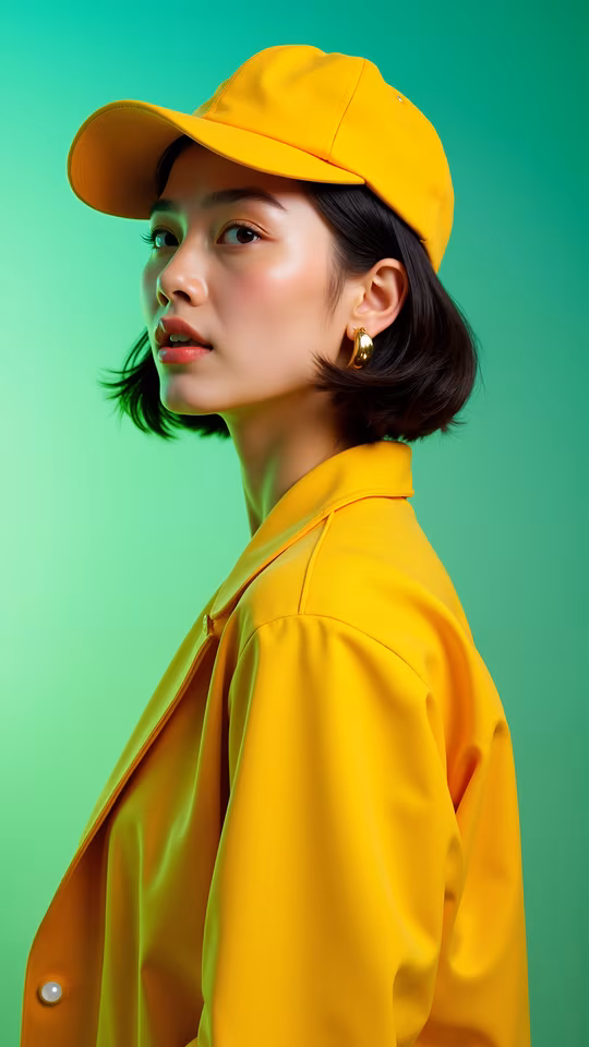 Bright Yellow Portrait