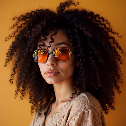 Curly Hair Portrait