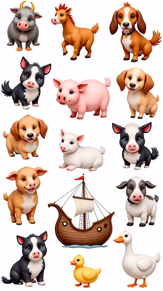 Farm Animals Illustration