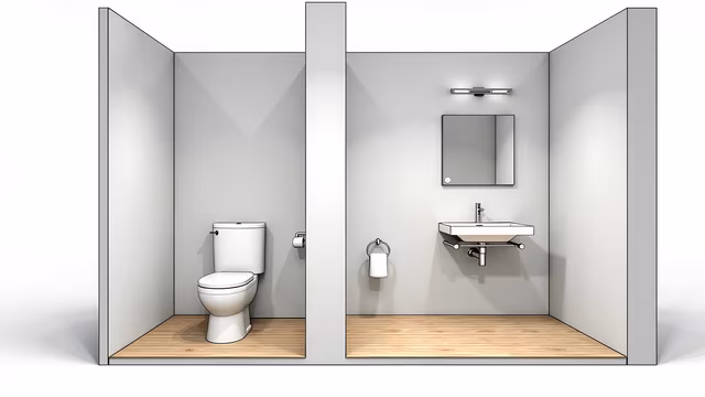 Minimalist Bathroom Illustration