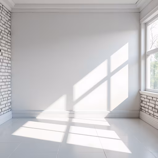 Minimalist Sunlit Room