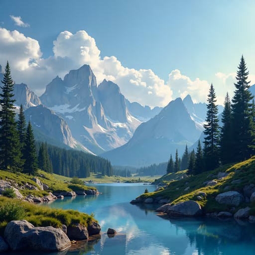 Mountain Lake Serenity