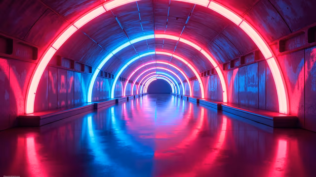 Neon Tunnel Illustration